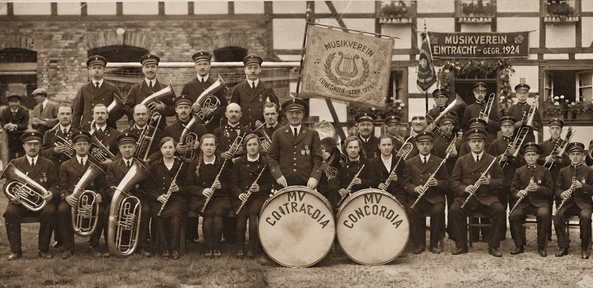Historisches Vereinsfoto – Mitglieder eines deutschen Traditionsvereins